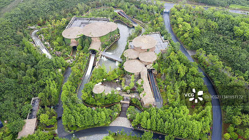 俯瞰常州东方盐湖城图片素材