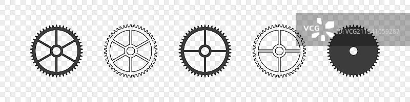 齿轮图标合集齿轮概念圆形图片素材