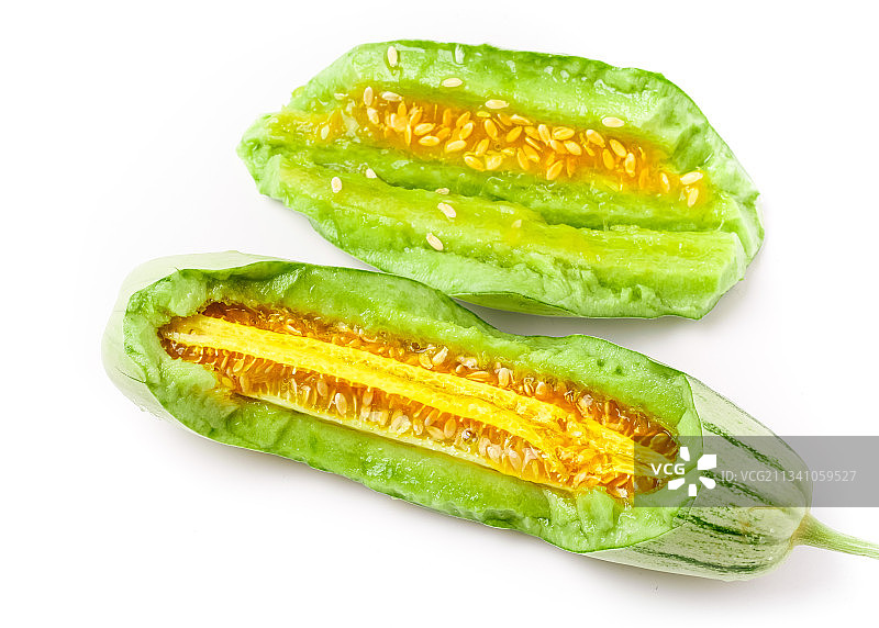 白底上摆放着羊角蜜图片素材