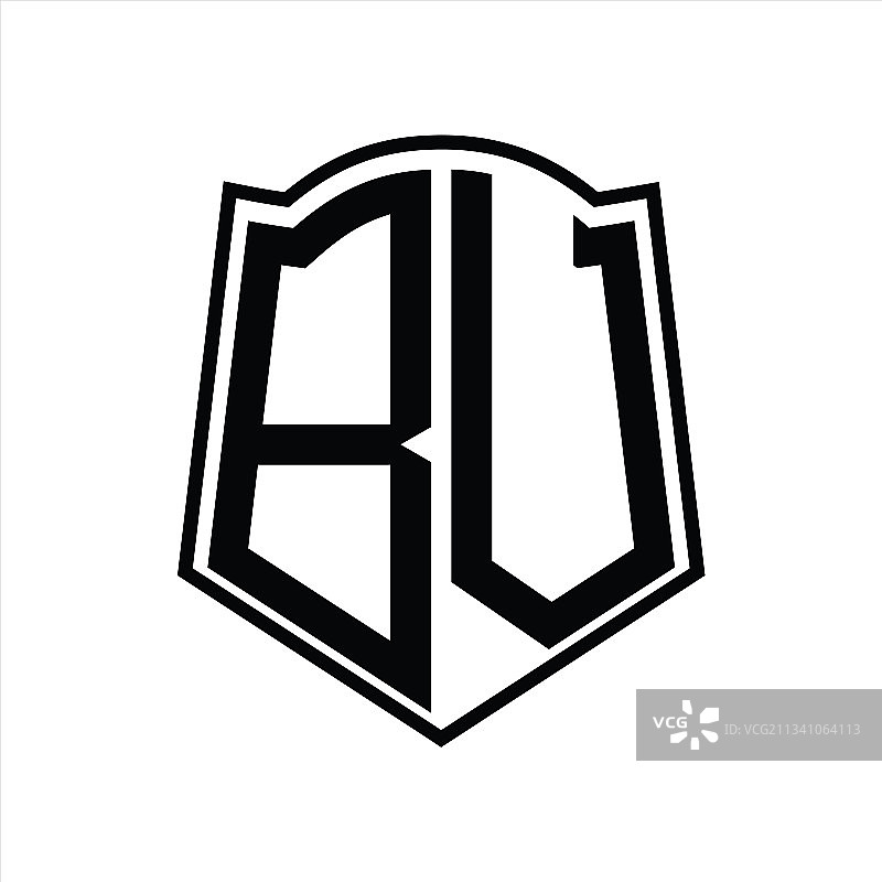 盾牌外形Logo图片素材