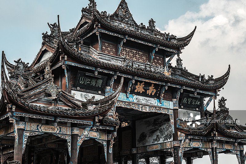 都江堰南桥图片素材