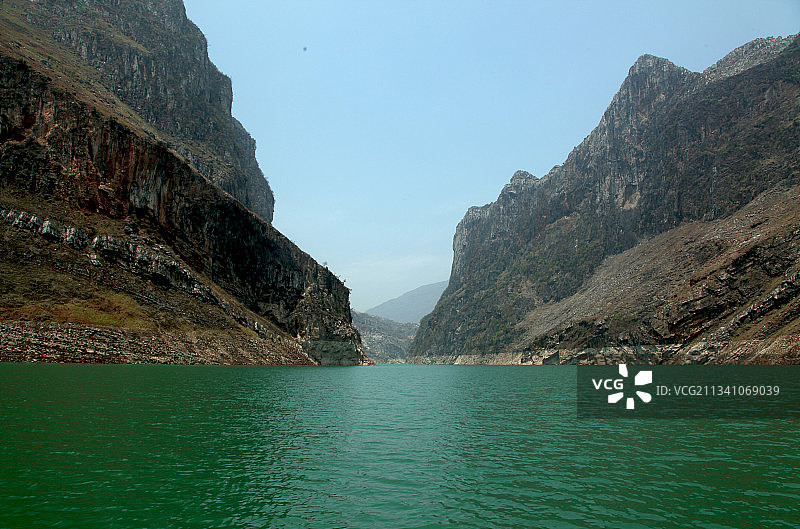 中国贵州六盘水六枝特区牂牁江牂牁湖风光图片素材