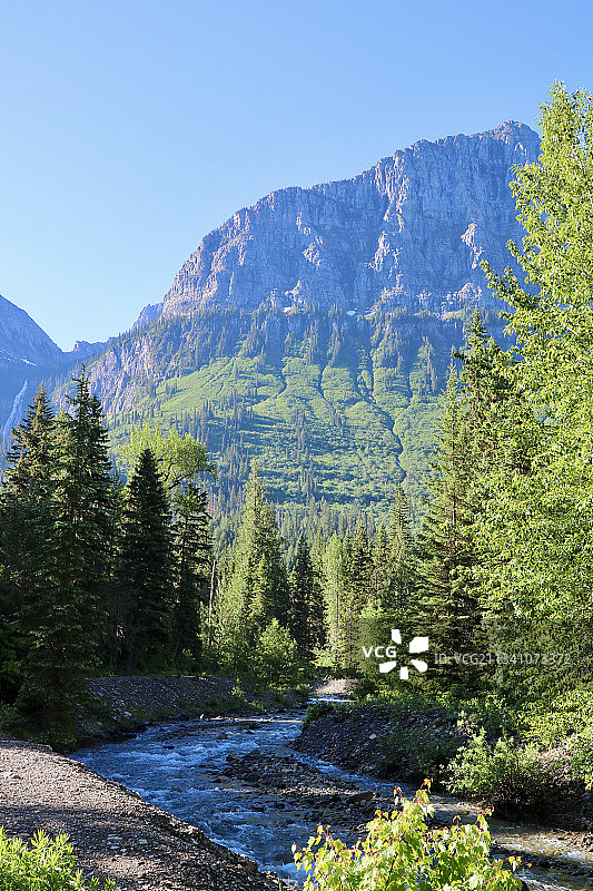 冰川国家公园的壮丽山景，美国蒙大拿州图片素材