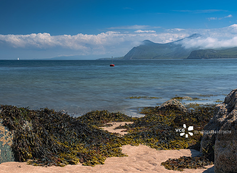 英国朗高尔夫海景风光图片素材