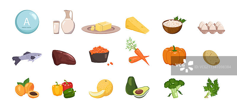 维生素A蔬菜合集图片素材