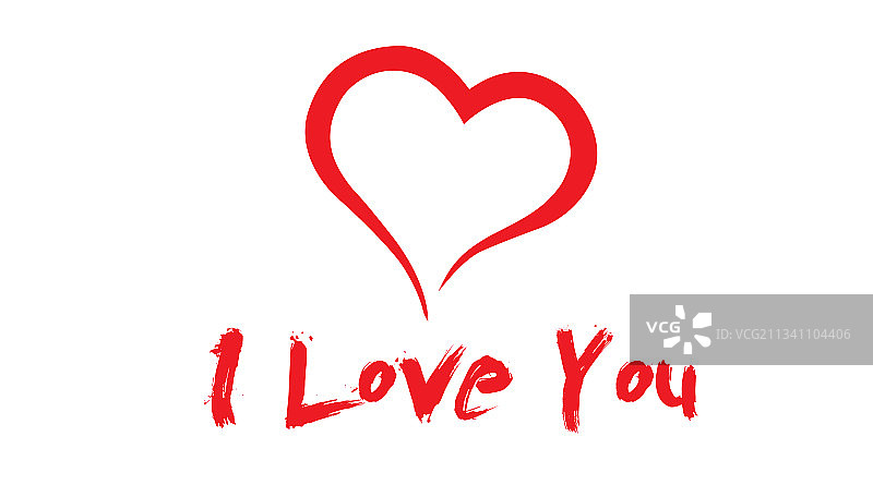 带心形的我爱你图标图片素材