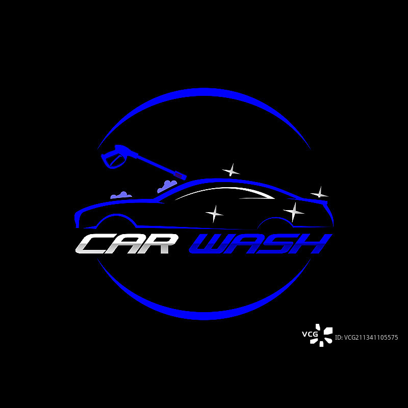 洗车服务标志图片素材