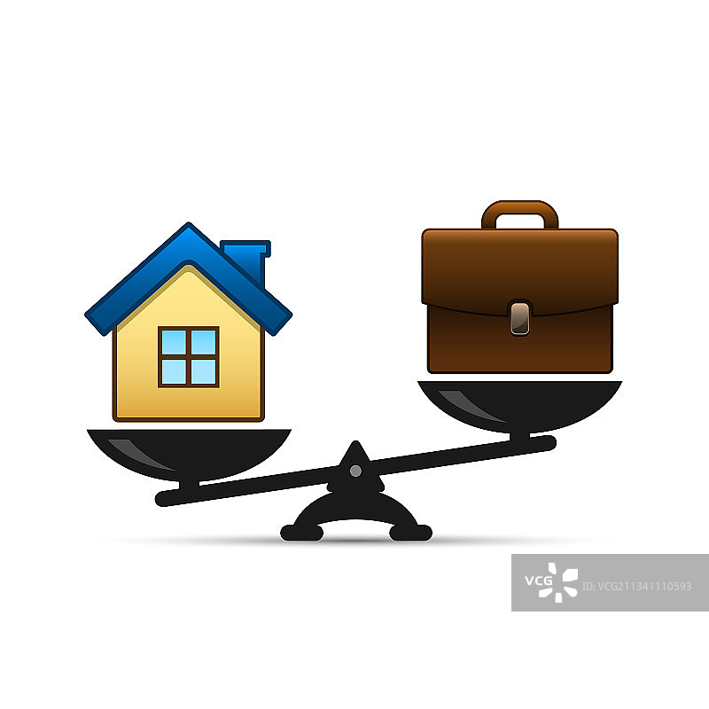 家庭和商业秤图标：工作中的权重图片素材