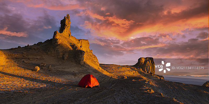 俄博梁之晨图片素材