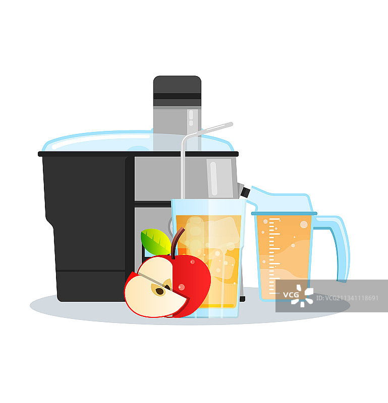 榨汁机或搅拌机制作果汁图片素材
