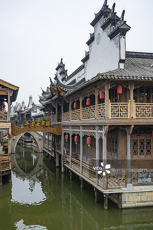 2011-10-27中国，山东省，枣庄市，台儿庄古城图片素材