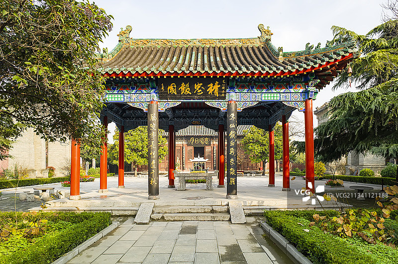 2011-11-19中国，河南省，开封市，朱仙镇，岳飞庙图片素材