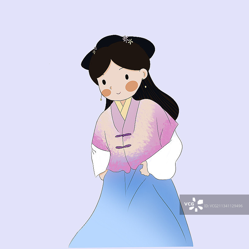 古装少女图片素材