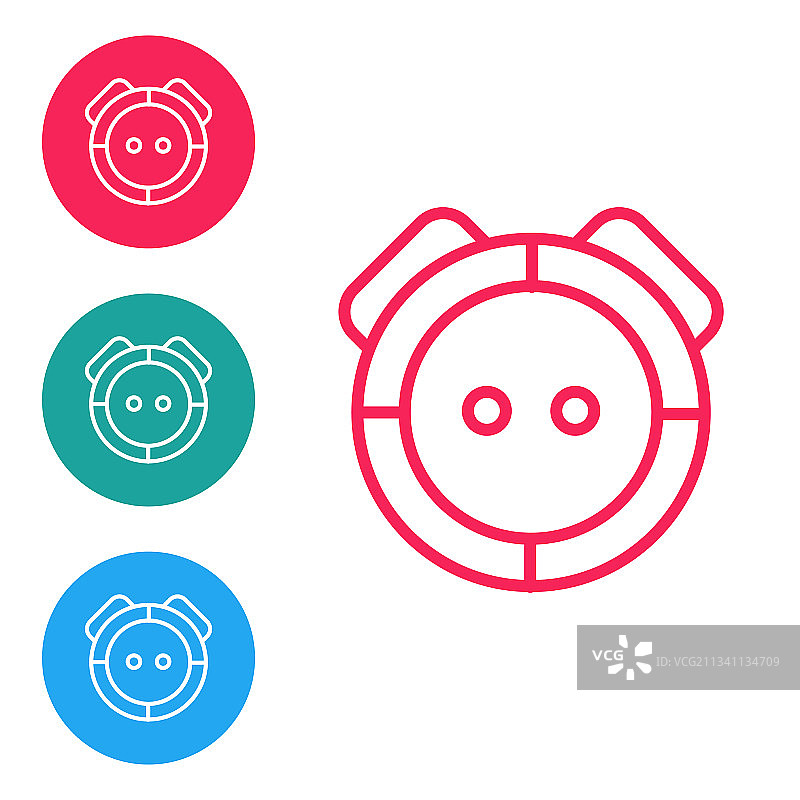 2.5D扫地机器人图标图片素材