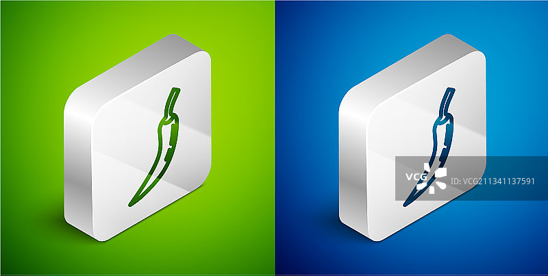 2.5D线条辣椒图标图片素材