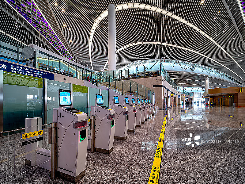 机场自动值机图片素材