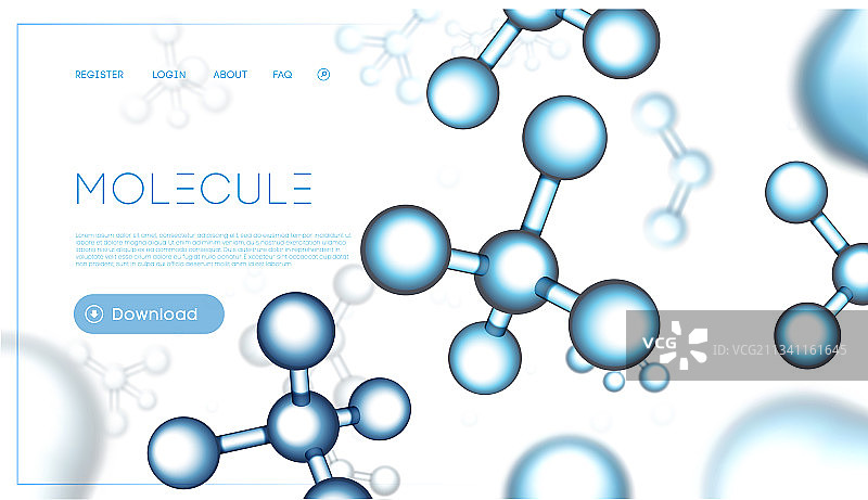 分子粒子复合背景图片素材