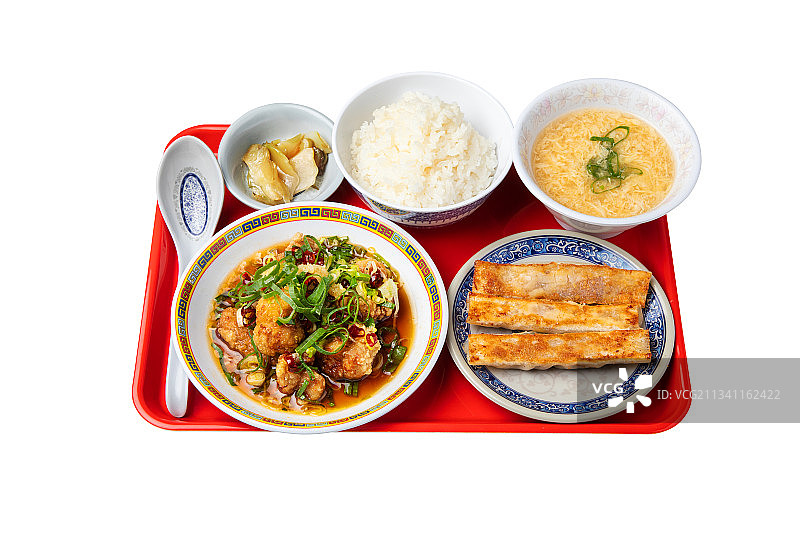 油淋鸡煎饼套餐图片素材