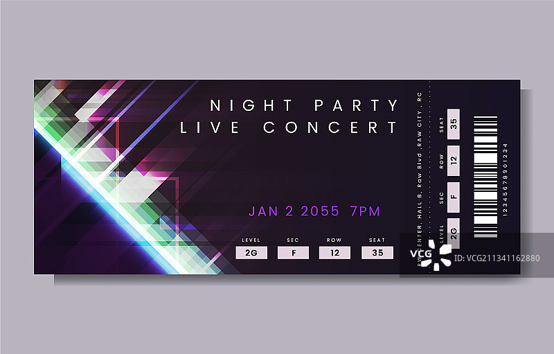 演唱会门票图片素材