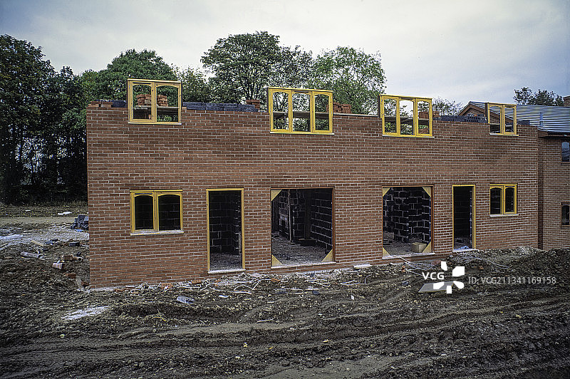 在建新住宅区房屋图片素材