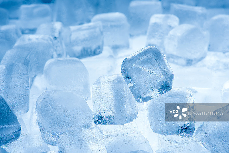 蓝色冰块图片素材