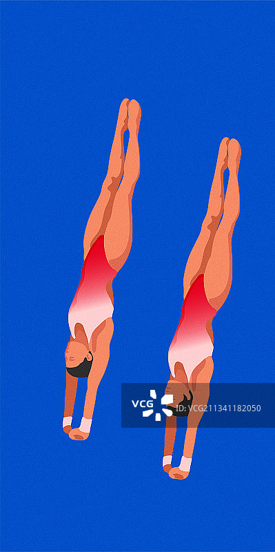 双人跳水图片素材