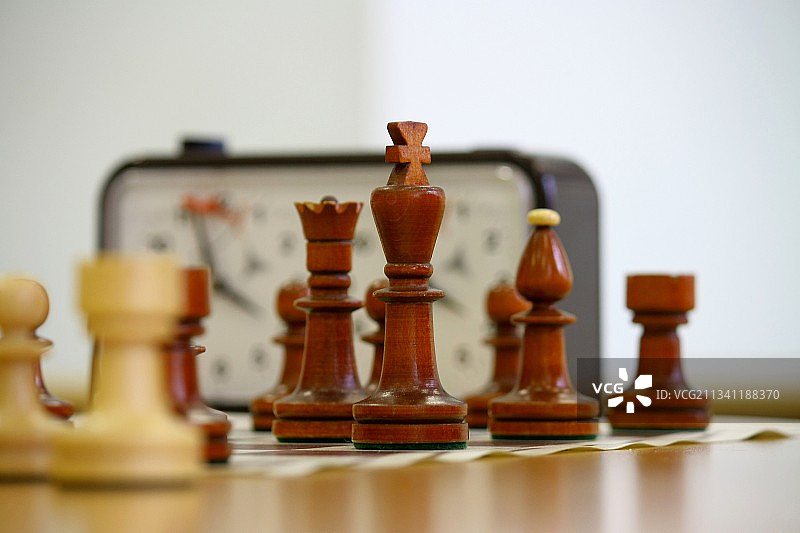 匈牙利久洛的桌上棋子特写图片素材