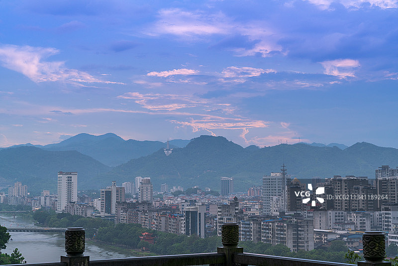 福建三明市沙县区七峰叠翠景区图片素材