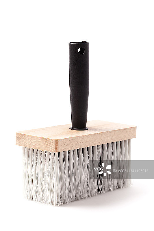 白色背景下的画笔特写图片素材