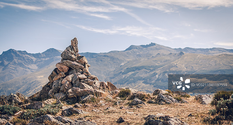 西班牙内华达山脉岩石山脉风光图片素材