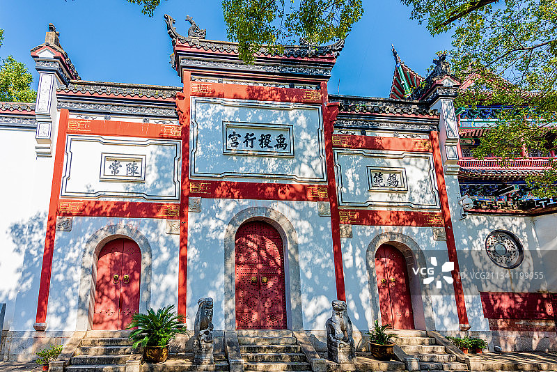 中国湖北武汉晴川阁景区禹稷行宫图片素材