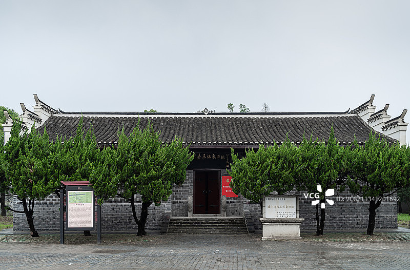 安徽合肥市肥东县瑶岗渡江战役总前委旧址，参谋处图片素材
