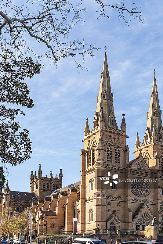 澳大利亚墨尔本圣派翠克大教堂图片素材