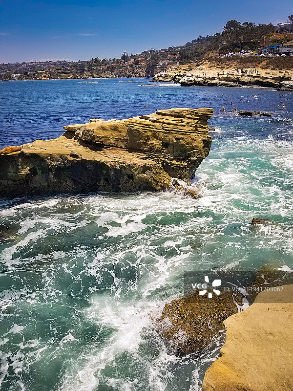 拉霍亚海景风光，美国加利福尼亚州图片素材