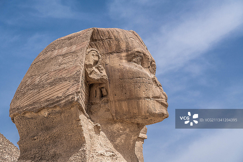 埃及狮身人面像古建筑的遗址图片素材