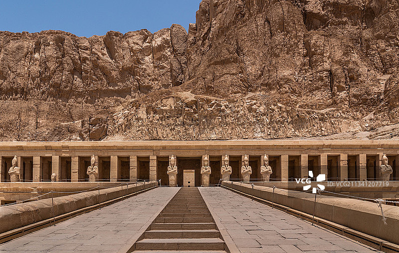 埃及卡尔纳克神庙的古建筑图片素材