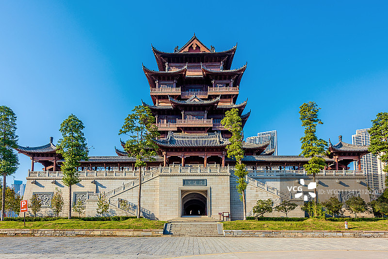中国湖北武汉归元禅寺圆通阁图片素材