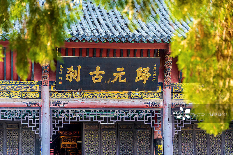 中国湖北武汉归元禅寺韦驮殿图片素材