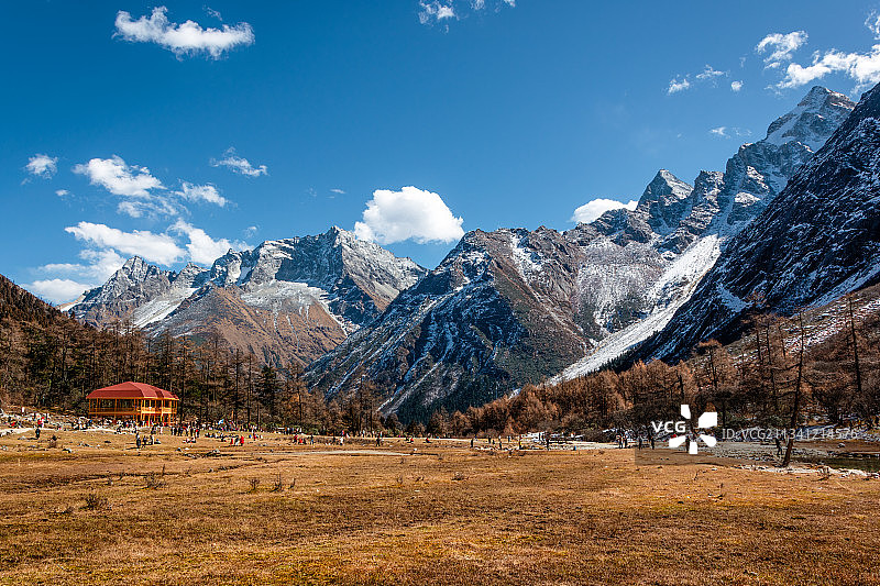 毕棚沟景区风光图片素材