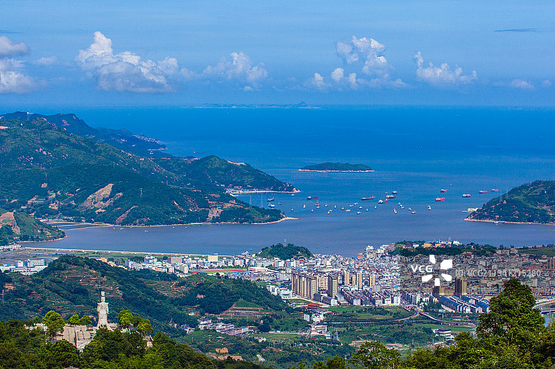 太姥山观海栈道望东海图片素材