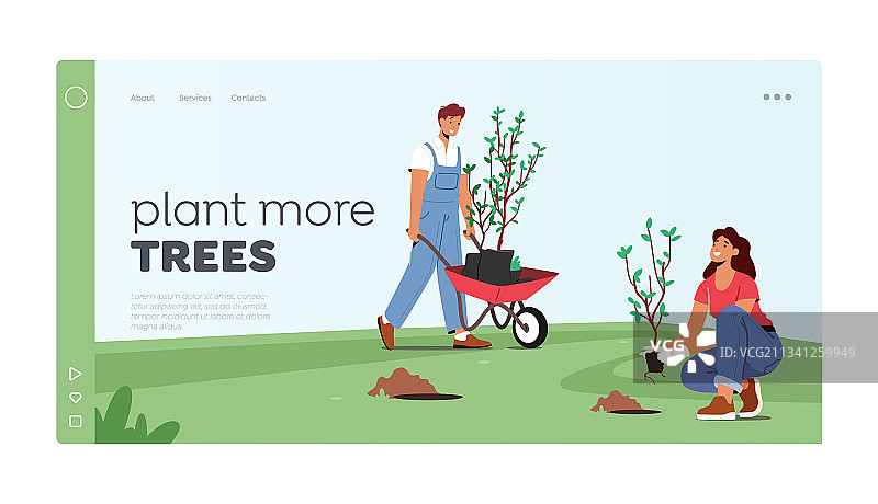 全球环境运动植树造林图片素材