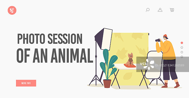 动物摄影作品登陆页模板图片素材