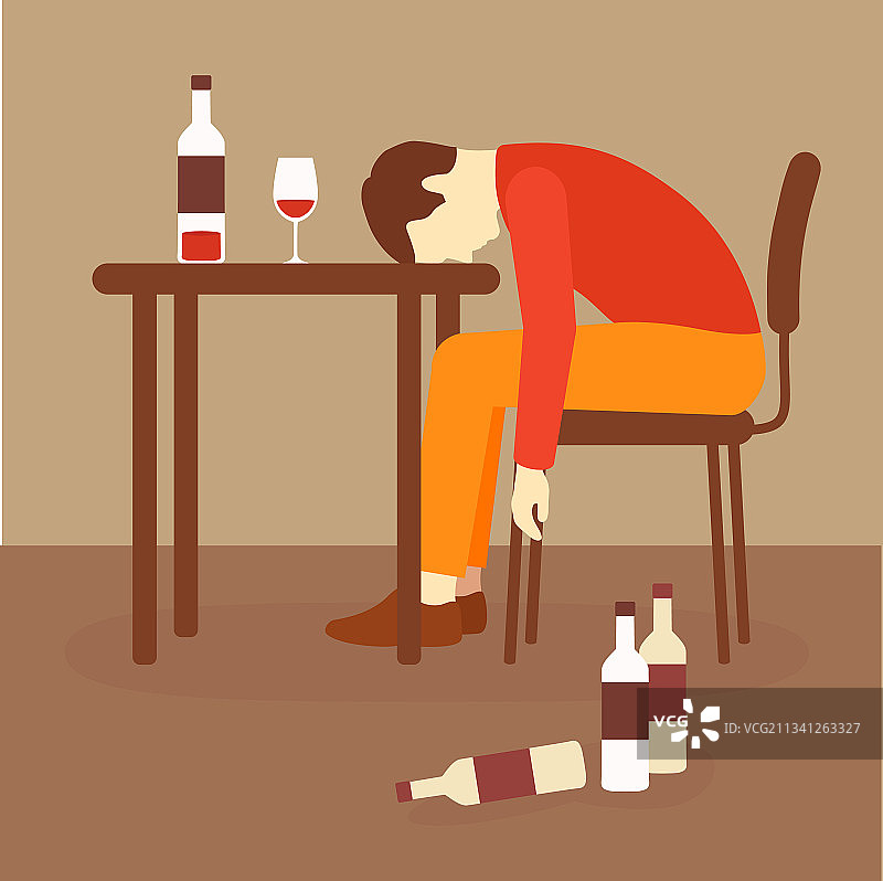 酒精依赖图片素材