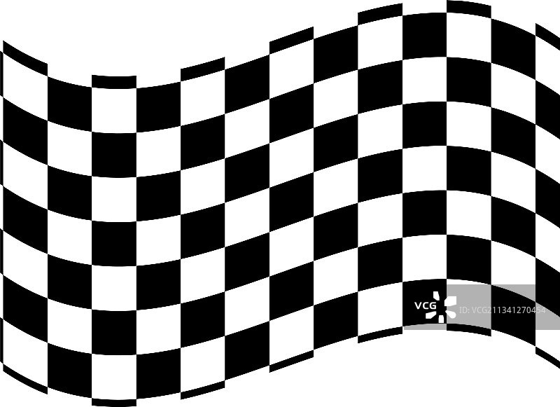 波浪形赛车旗图片素材