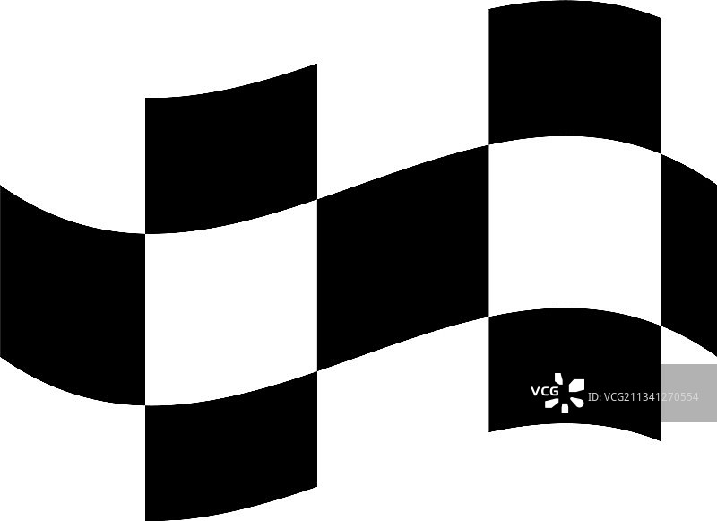 波浪形赛车旗图片素材