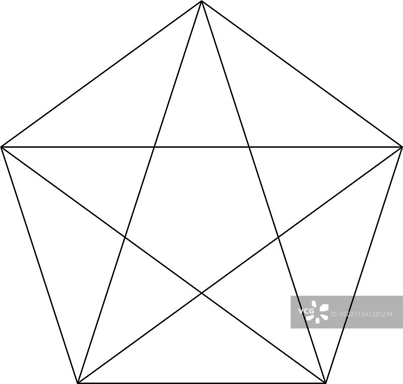 互锁互连的多边形元素图片素材