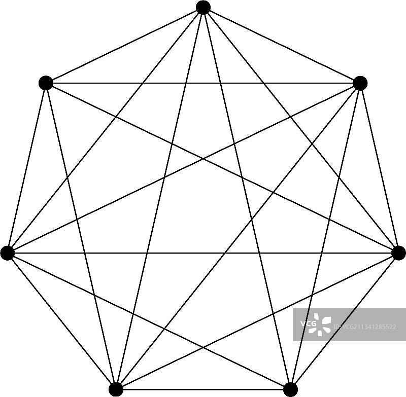 互锁互连的多边形元素图片素材