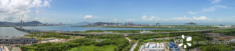 深圳前海大铲湾全景图片素材