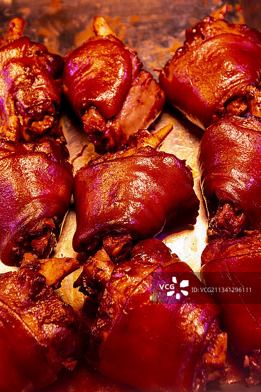 浙江嘉兴西塘古镇小吃：西塘龙蹄（猪蹄）图片素材