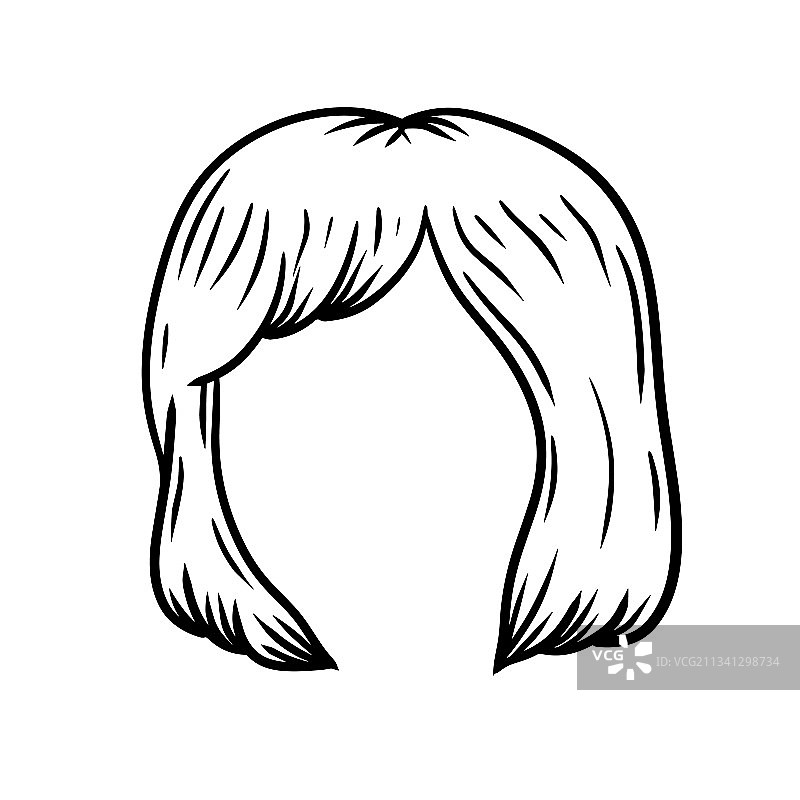 女性时尚现代发型图片素材